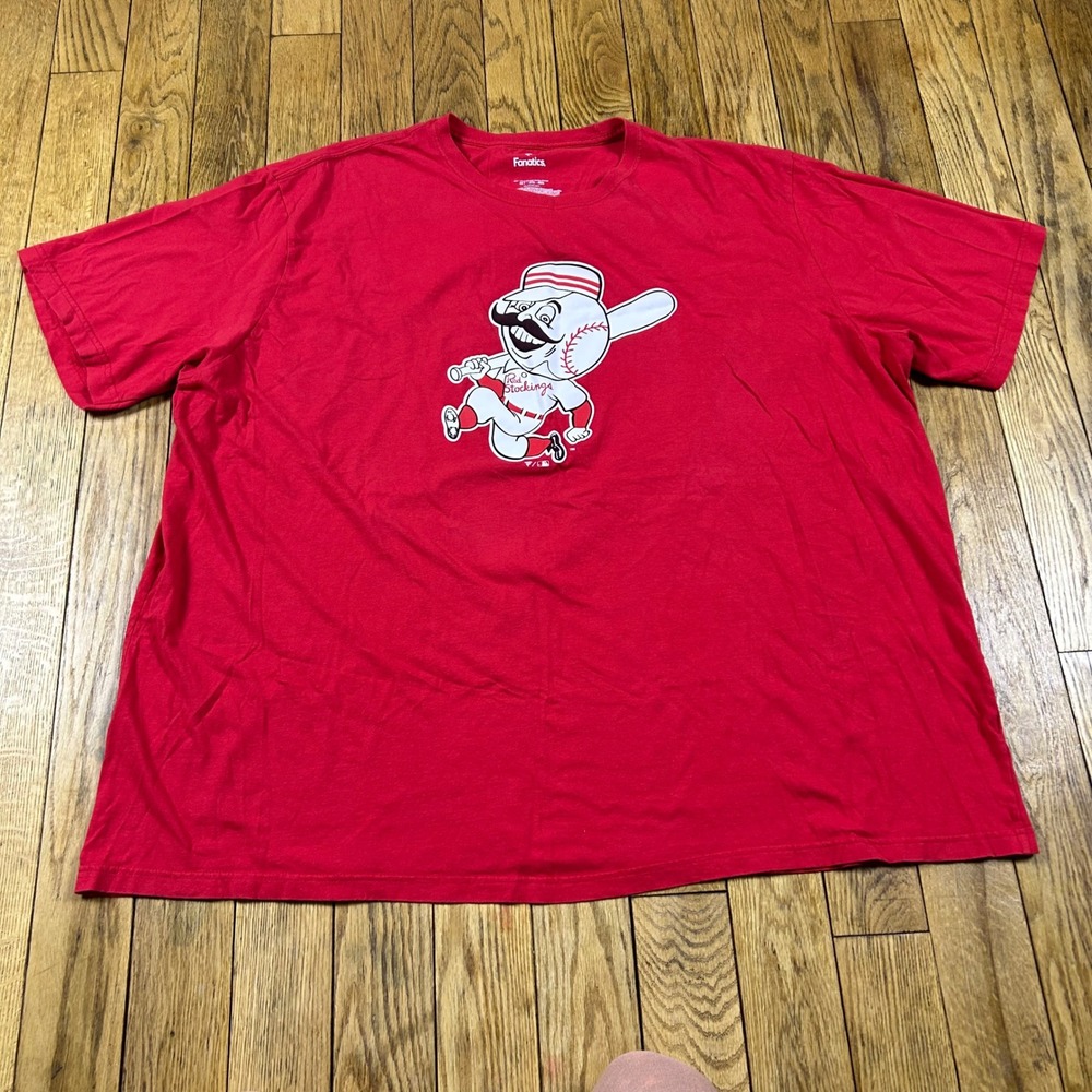 Fanatics Braves Mascot‎ Baseball T Shirt Red Tall 4XT